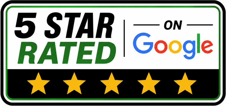 5 Star Rated on Google